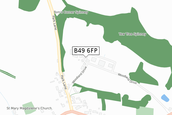 B49 6FP map - large scale - OS Open Zoomstack (Ordnance Survey) B49 6FP map - large scale - OS Open Zoomstack (Ordnance Survey)
