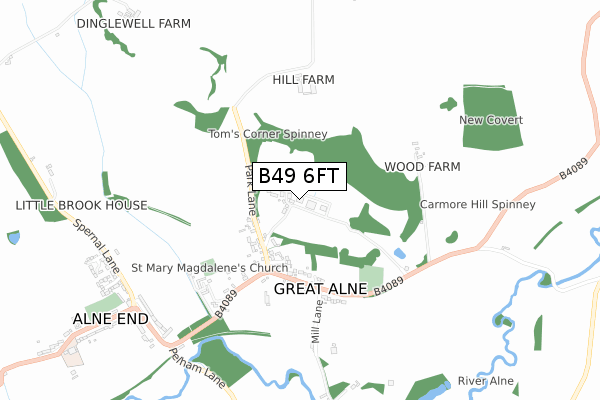 B49 6FT map - small scale - OS Open Zoomstack (Ordnance Survey) B49 6FT map - small scale - OS Open Zoomstack (Ordnance Survey)
