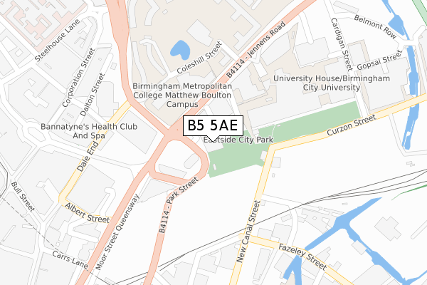 B5 5AE map - large scale - OS Open Zoomstack (Ordnance Survey) B5 5AE map - large scale - OS Open Zoomstack (Ordnance Survey)