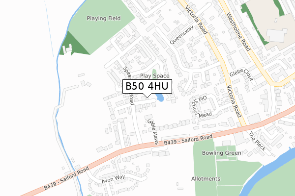 B50 4HU map - large scale - OS Open Zoomstack (Ordnance Survey) B50 4HU map - large scale - OS Open Zoomstack (Ordnance Survey)