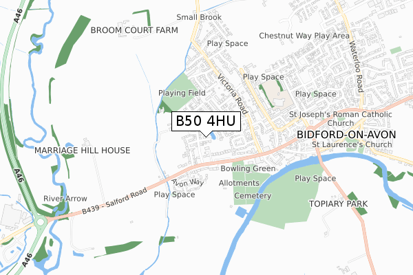 B50 4HU map - small scale - OS Open Zoomstack (Ordnance Survey) B50 4HU map - small scale - OS Open Zoomstack (Ordnance Survey)