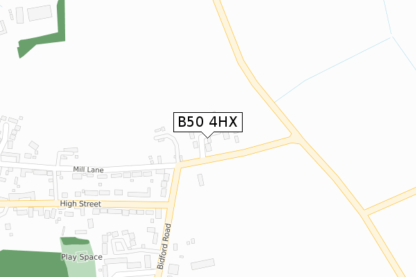 B50 4HX map - large scale - OS Open Zoomstack (Ordnance Survey) B50 4HX map - large scale - OS Open Zoomstack (Ordnance Survey)