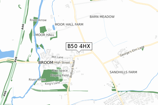 B50 4HX map - small scale - OS Open Zoomstack (Ordnance Survey) B50 4HX map - small scale - OS Open Zoomstack (Ordnance Survey)