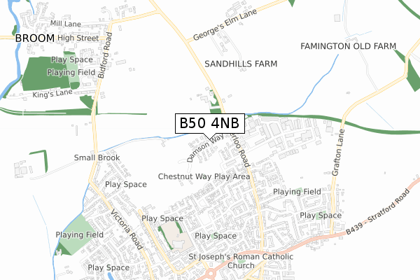 B50 4NB map - small scale - OS Open Zoomstack (Ordnance Survey) B50 4NB map - small scale - OS Open Zoomstack (Ordnance Survey)