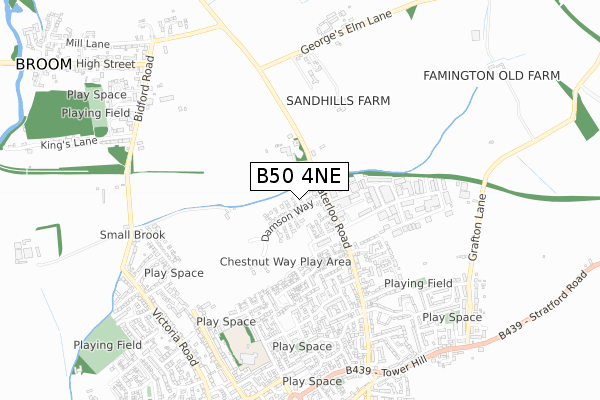 B50 4NE map - small scale - OS Open Zoomstack (Ordnance Survey) B50 4NE map - small scale - OS Open Zoomstack (Ordnance Survey)