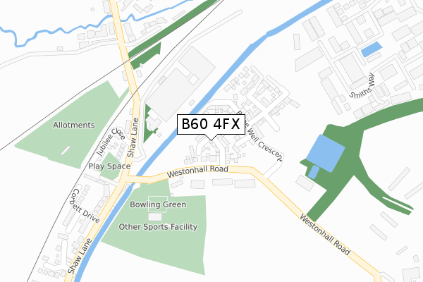 B60 4FX map - large scale - OS Open Zoomstack (Ordnance Survey) B60 4FX map - large scale - OS Open Zoomstack (Ordnance Survey)