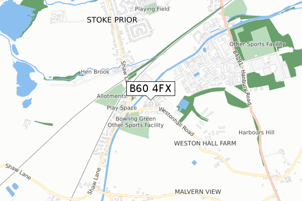 B60 4FX map - small scale - OS Open Zoomstack (Ordnance Survey) B60 4FX map - small scale - OS Open Zoomstack (Ordnance Survey)