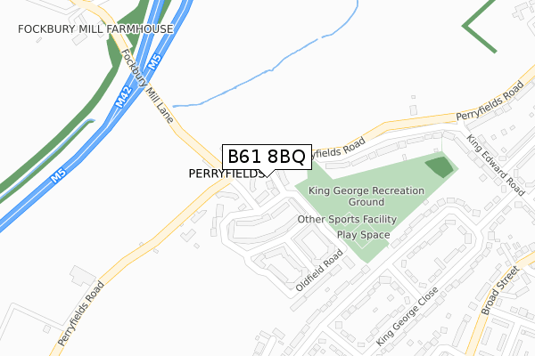 B61 8BQ map - large scale - OS Open Zoomstack (Ordnance Survey) B61 8BQ map - large scale - OS Open Zoomstack (Ordnance Survey)