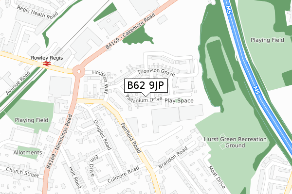 B62 9JP map - large scale - OS Open Zoomstack (Ordnance Survey) B62 9JP map - large scale - OS Open Zoomstack (Ordnance Survey)