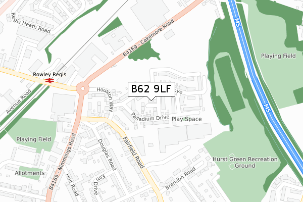 B62 9LF map - large scale - OS Open Zoomstack (Ordnance Survey) B62 9LF map - large scale - OS Open Zoomstack (Ordnance Survey)