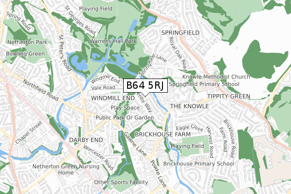 B64 5RJ map - small scale - OS Open Zoomstack (Ordnance Survey) B64 5RJ map - small scale - OS Open Zoomstack (Ordnance Survey)