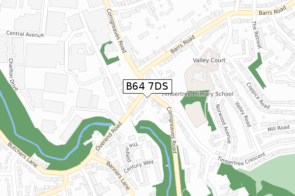 B64 7DS map - large scale - OS Open Zoomstack (Ordnance Survey) B64 7DS map - large scale - OS Open Zoomstack (Ordnance Survey)