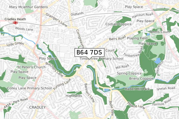 B64 7DS map - small scale - OS Open Zoomstack (Ordnance Survey) B64 7DS map - small scale - OS Open Zoomstack (Ordnance Survey)