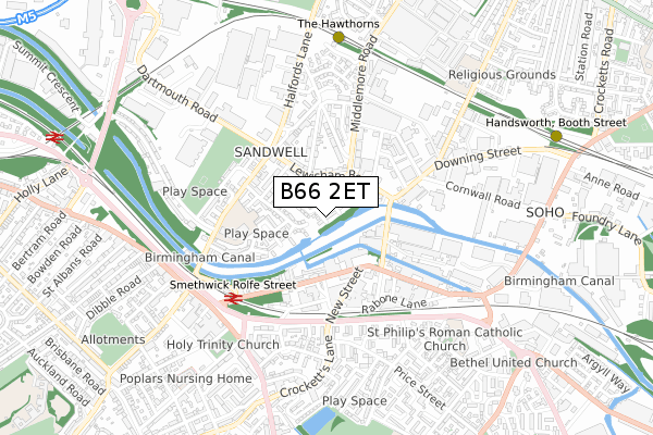 B66 2ET map - small scale - OS Open Zoomstack (Ordnance Survey) B66 2ET map - small scale - OS Open Zoomstack (Ordnance Survey)