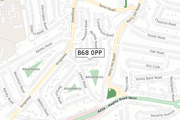 B68 0PP map - large scale - OS Open Zoomstack (Ordnance Survey) B68 0PP map - large scale - OS Open Zoomstack (Ordnance Survey)