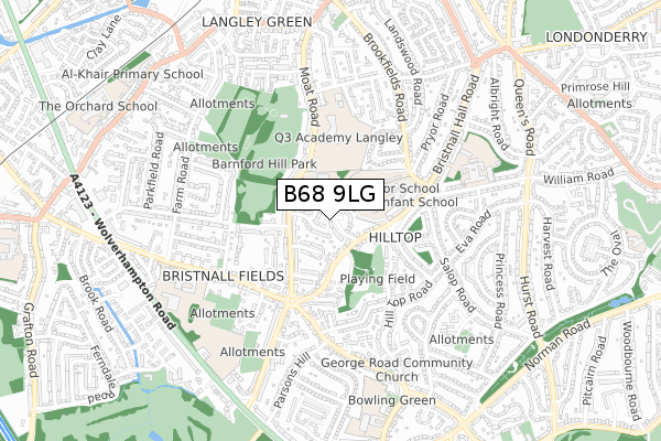 B68 9LG map - small scale - OS Open Zoomstack (Ordnance Survey) B68 9LG map - small scale - OS Open Zoomstack (Ordnance Survey)
