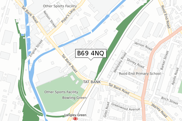 B69 4NQ map - large scale - OS Open Zoomstack (Ordnance Survey) B69 4NQ map - large scale - OS Open Zoomstack (Ordnance Survey)