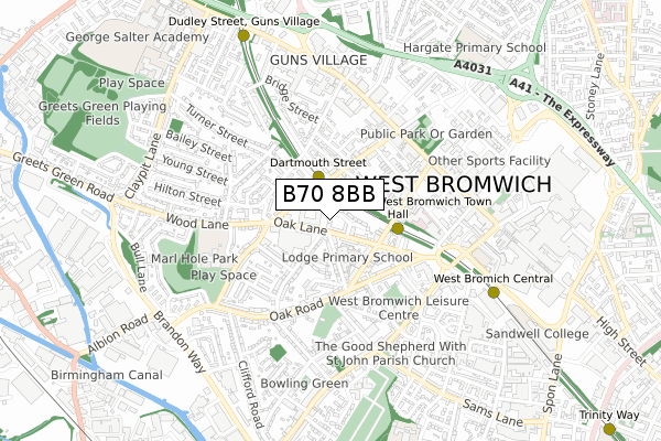 B70 8BB map - small scale - OS Open Zoomstack (Ordnance Survey) B70 8BB map - small scale - OS Open Zoomstack (Ordnance Survey)