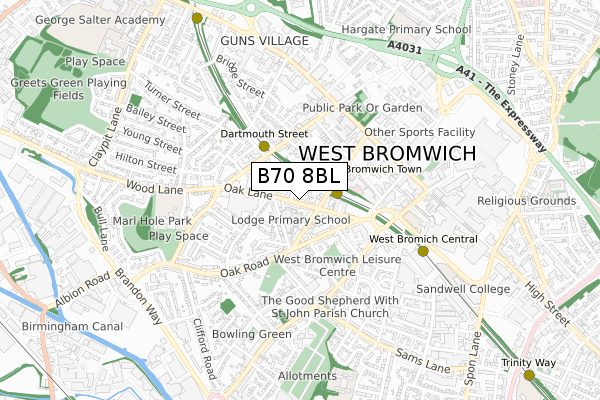 B70 8BL map - small scale - OS Open Zoomstack (Ordnance Survey) B70 8BL map - small scale - OS Open Zoomstack (Ordnance Survey)