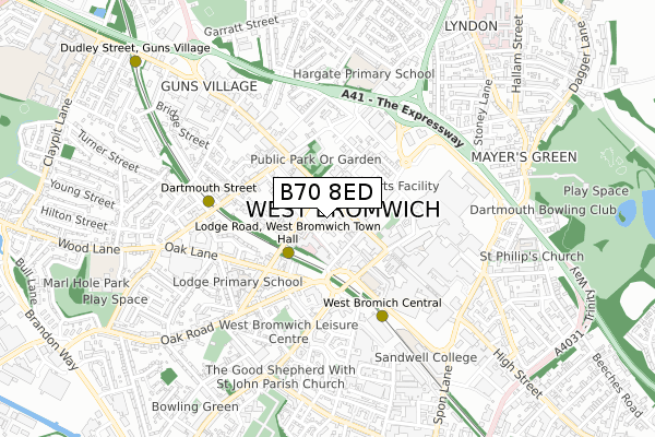 B70 8ED map - small scale - OS Open Zoomstack (Ordnance Survey) B70 8ED map - small scale - OS Open Zoomstack (Ordnance Survey)