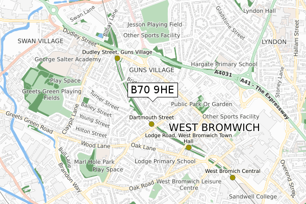 B70 9HE map - small scale - OS Open Zoomstack (Ordnance Survey) B70 9HE map - small scale - OS Open Zoomstack (Ordnance Survey)