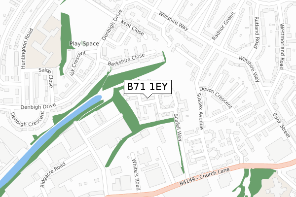 B71 1EY map - large scale - OS Open Zoomstack (Ordnance Survey) B71 1EY map - large scale - OS Open Zoomstack (Ordnance Survey)