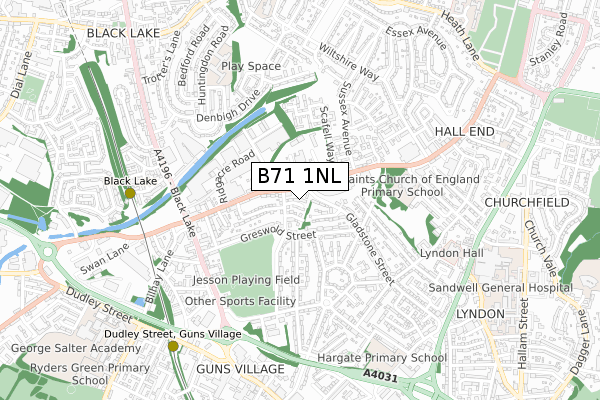 B71 1NL map - small scale - OS Open Zoomstack (Ordnance Survey) B71 1NL map - small scale - OS Open Zoomstack (Ordnance Survey)
