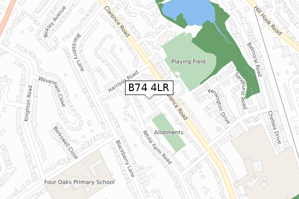 B74 4LR map - large scale - OS Open Zoomstack (Ordnance Survey) B74 4LR map - large scale - OS Open Zoomstack (Ordnance Survey)