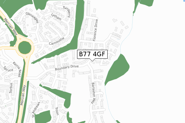 B77 4GF map - large scale - OS Open Zoomstack (Ordnance Survey) B77 4GF map - large scale - OS Open Zoomstack (Ordnance Survey)
