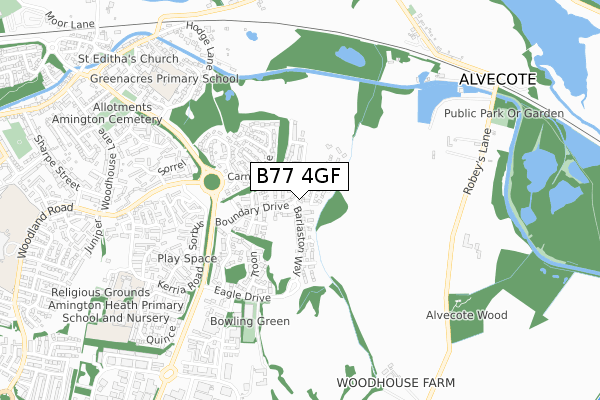 B77 4GF map - small scale - OS Open Zoomstack (Ordnance Survey) B77 4GF map - small scale - OS Open Zoomstack (Ordnance Survey)