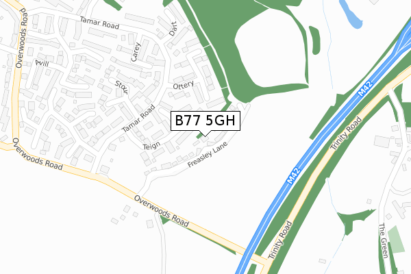 B77 5GH map - large scale - OS Open Zoomstack (Ordnance Survey) B77 5GH map - large scale - OS Open Zoomstack (Ordnance Survey)