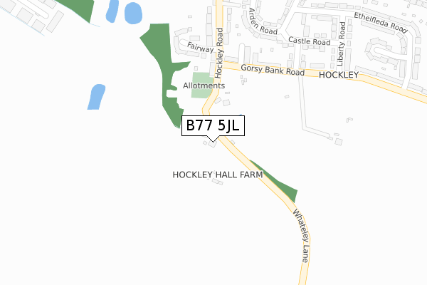 B77 5JL map - large scale - OS Open Zoomstack (Ordnance Survey) B77 5JL map - large scale - OS Open Zoomstack (Ordnance Survey)