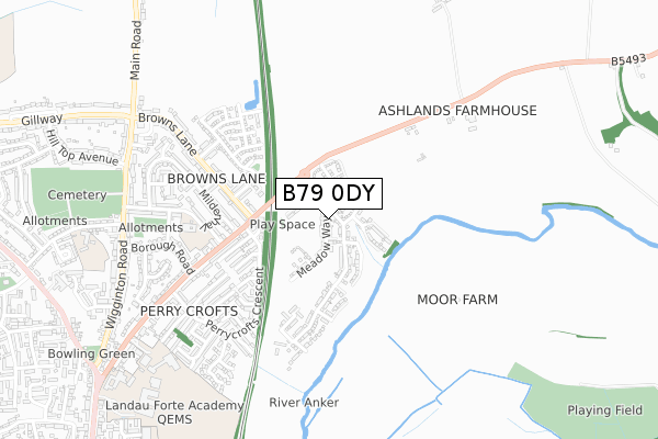 B79 0DY map - small scale - OS Open Zoomstack (Ordnance Survey) B79 0DY map - small scale - OS Open Zoomstack (Ordnance Survey)
