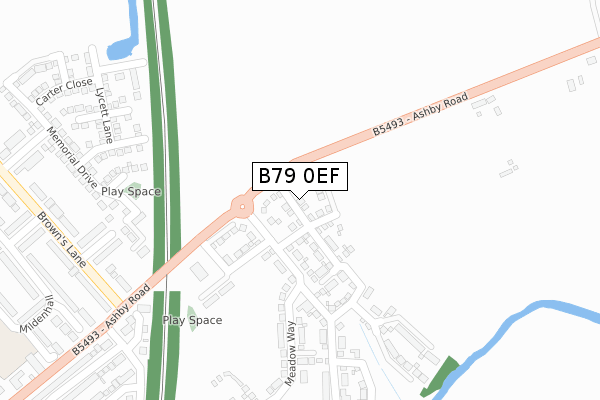 B79 0EF map - large scale - OS Open Zoomstack (Ordnance Survey) B79 0EF map - large scale - OS Open Zoomstack (Ordnance Survey)