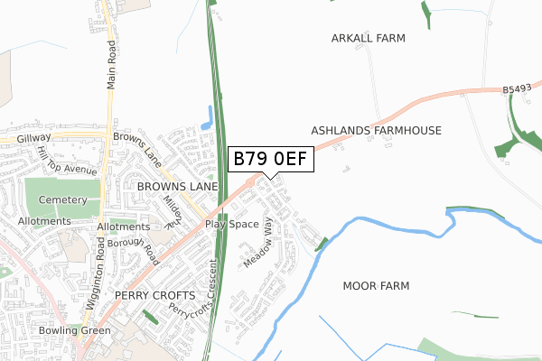 B79 0EF map - small scale - OS Open Zoomstack (Ordnance Survey) B79 0EF map - small scale - OS Open Zoomstack (Ordnance Survey)