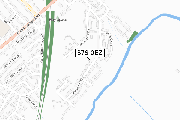 B79 0EZ map - large scale - OS Open Zoomstack (Ordnance Survey) B79 0EZ map - large scale - OS Open Zoomstack (Ordnance Survey)