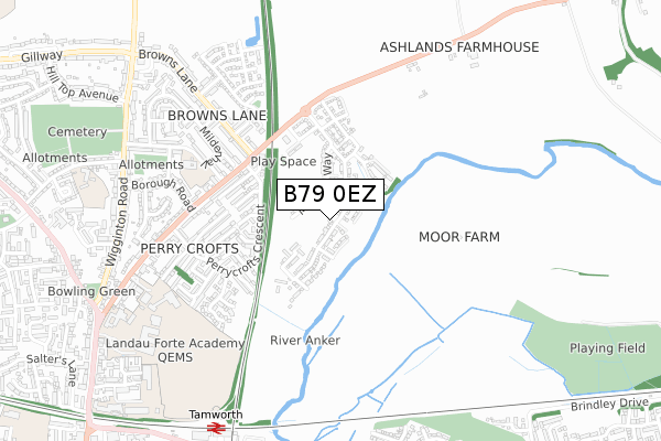 B79 0EZ map - small scale - OS Open Zoomstack (Ordnance Survey) B79 0EZ map - small scale - OS Open Zoomstack (Ordnance Survey)
