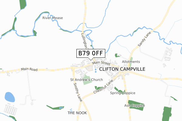 B79 0FF map - small scale - OS Open Zoomstack (Ordnance Survey) B79 0FF map - small scale - OS Open Zoomstack (Ordnance Survey)