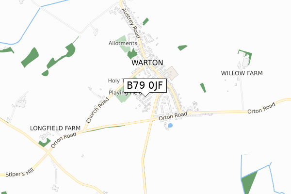 B79 0JF map - small scale - OS Open Zoomstack (Ordnance Survey) B79 0JF map - small scale - OS Open Zoomstack (Ordnance Survey)