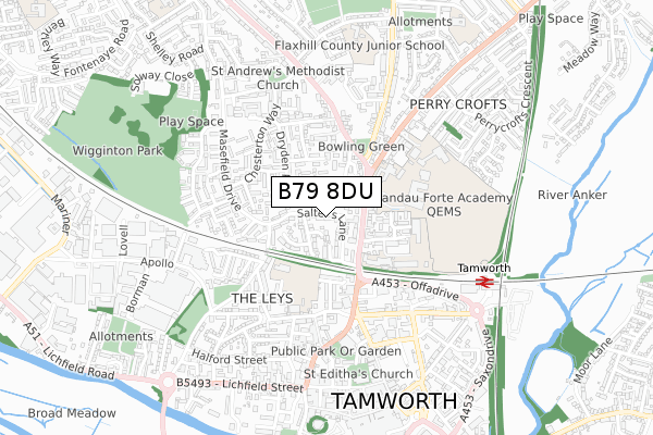 B79 8DU map - small scale - OS Open Zoomstack (Ordnance Survey) B79 8DU map - small scale - OS Open Zoomstack (Ordnance Survey)