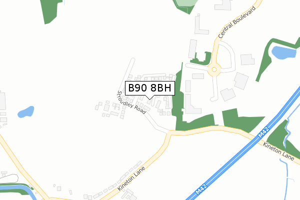 B90 8BH map - large scale - OS Open Zoomstack (Ordnance Survey) B90 8BH map - large scale - OS Open Zoomstack (Ordnance Survey)