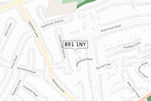 B91 1NY map - large scale - OS Open Zoomstack (Ordnance Survey) B91 1NY map - large scale - OS Open Zoomstack (Ordnance Survey)