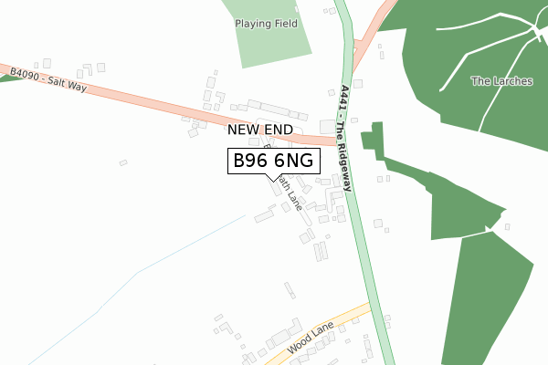 B96 6NG map - large scale - OS Open Zoomstack (Ordnance Survey)