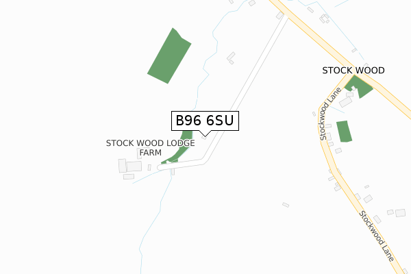 B96 6SU map - large scale - OS Open Zoomstack (Ordnance Survey)