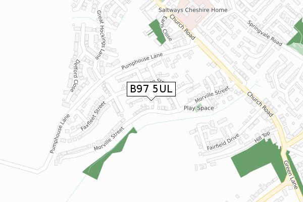 B97 5UL map - large scale - OS Open Zoomstack (Ordnance Survey) B97 5UL map - large scale - OS Open Zoomstack (Ordnance Survey)