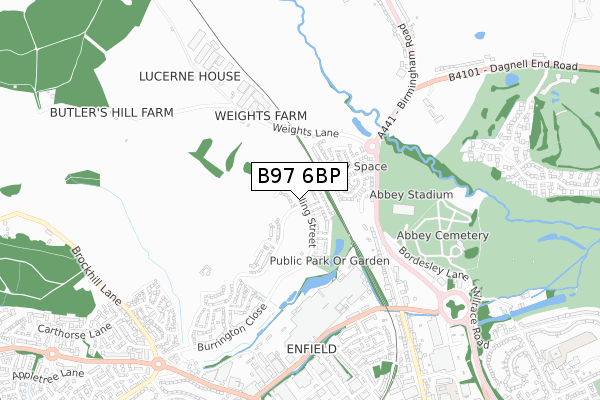 B97 6BP map - small scale - OS Open Zoomstack (Ordnance Survey) B97 6BP map - small scale - OS Open Zoomstack (Ordnance Survey)