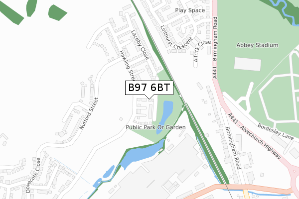 B97 6BT map - large scale - OS Open Zoomstack (Ordnance Survey) B97 6BT map - large scale - OS Open Zoomstack (Ordnance Survey)