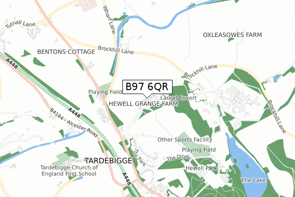 B97 6QR map - small scale - OS Open Zoomstack (Ordnance Survey) B97 6QR map - small scale - OS Open Zoomstack (Ordnance Survey)