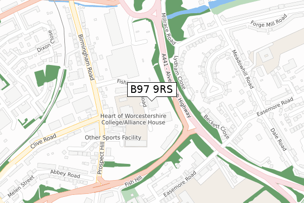 B97 9RS map - large scale - OS Open Zoomstack (Ordnance Survey) B97 9RS map - large scale - OS Open Zoomstack (Ordnance Survey)