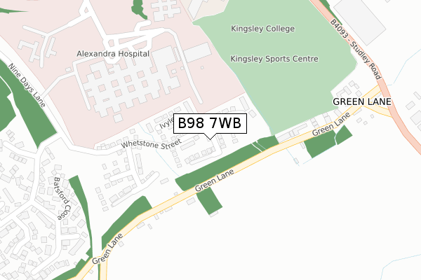 B98 7WB map - large scale - OS Open Zoomstack (Ordnance Survey) B98 7WB map - large scale - OS Open Zoomstack (Ordnance Survey)